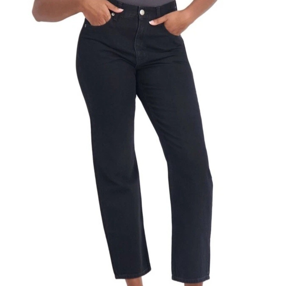 Aeropostale Jeans Womens Baggy Black High Waist  Size 14R‎ NEW